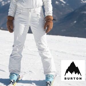 Burton White Ski Snow Pants size Medium